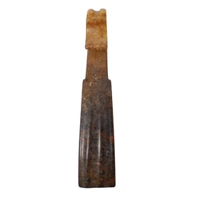 Qing Dynasty Muddled Jade Belt Hook