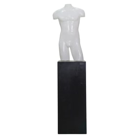 Modernist Acrylic Nude Torso Illuminated Sculpture
