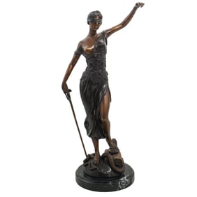 Blind Lady Justice Bronze Sculpture