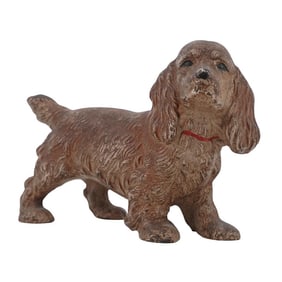 Antique Hubley Cast Iron Cocker Spaniel Dog Doorstop