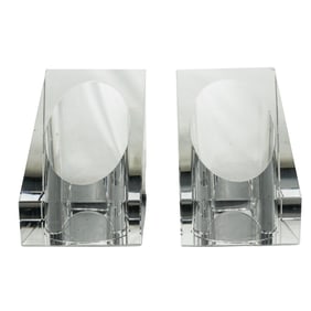 Pair of Ralph Lauren Modern Glass Bookends