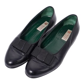 Black Gucci Patent Leather Flats