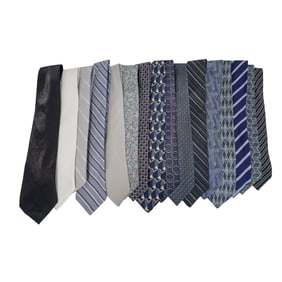 (16 Pc) Vintage Varied Mens's Necktie Grouping
