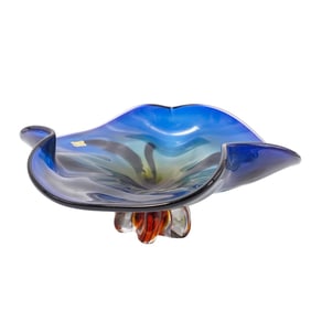 Czech Egermann Art Glass Centerpiece