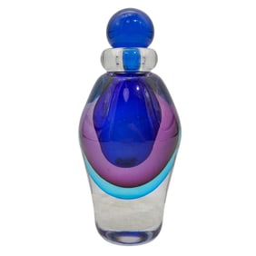 Formia Vetri Di Murano Sommerso Glass Perfume Bottle