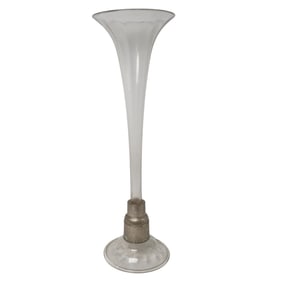 Vintage Trumpet Floor Vase