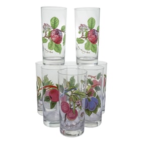 (8 Pc) Portmeirion & Franciscan Highball Glasses Grouping Set