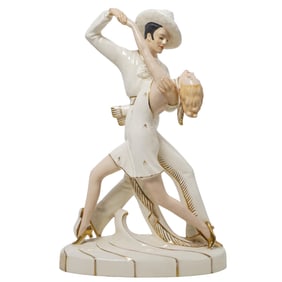 Czech Western Dancers Porcelain Figures