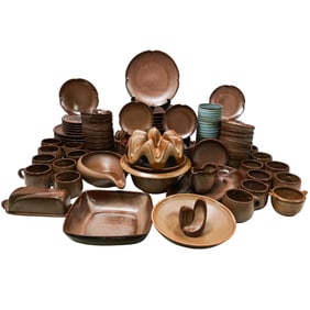 (93pcs) Frankoma "Plainsman" Stoneware Service Set