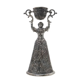 Antique Silver Plate Wager Wedding Bridal Cup