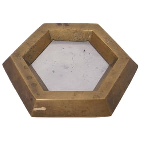 David Marshall Disenos Hexagonal Mixed Metal Ashtray