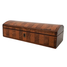 19th Century German Wood Marquetry Box