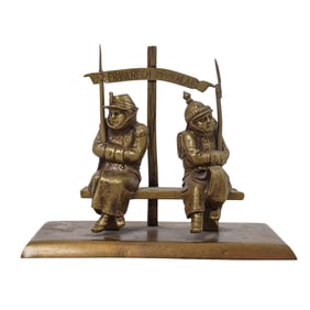 "Frankreich Deuschland" Brass Letter Holder