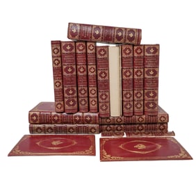 (14 pcs) Collection of Walter Scott's "Waverley Novels" Abbotsford Edition