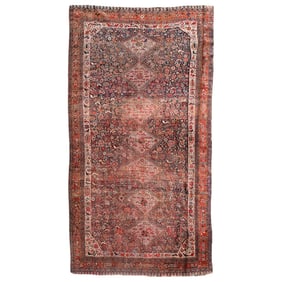 Large Persian Style Wool Runner with Chicken Motifs