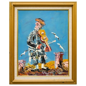 Morris Katz (Polish/American, 1932-2010) Acrylic Painting