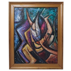 Lorenzo Padilla (Cuban, b. 1931) Oil Painting on Board