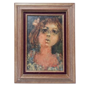 Signed Roger Chaput (French, 1909) Oil Painting On Board