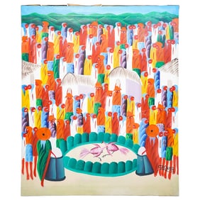 Laurent Casimir (Haitian, 1928-1990) Oil Painting