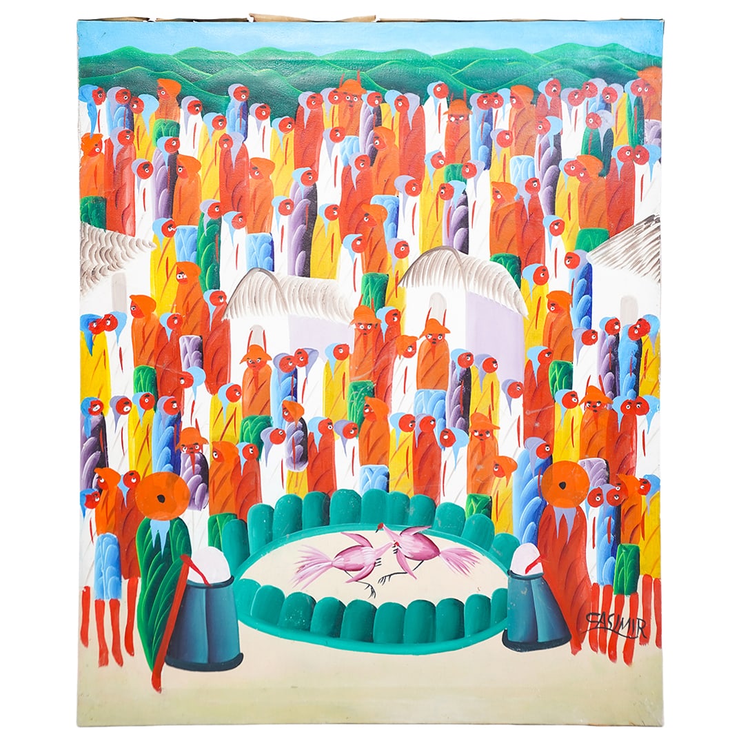 Laurent Casimir (Haitian, 1928-1990) Oil Painting (1 of 5)