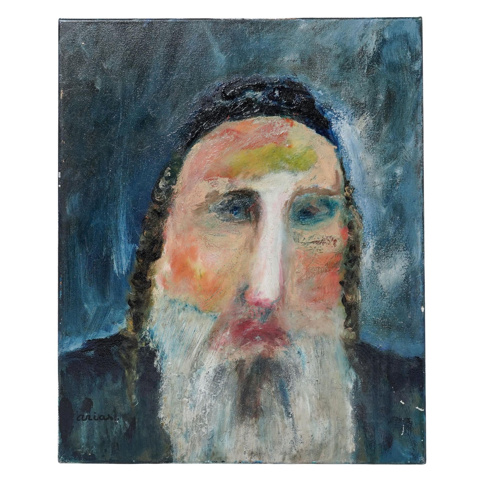 Arias Judaica Signed Oil Painting (1 of 6)