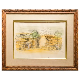 .Raoul Dufy (French, 1877) "Les Moissons" Color Lithograph