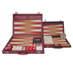 (2 Pc) Vintage Backgammon Bakelite Sets