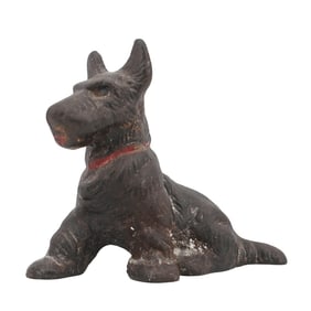 Antique Hubley Cast Iron Scottie Dog Figurine