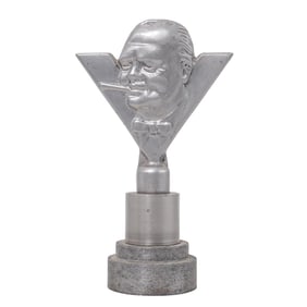 Cast Metal Winston Churchill "Victory" Medal