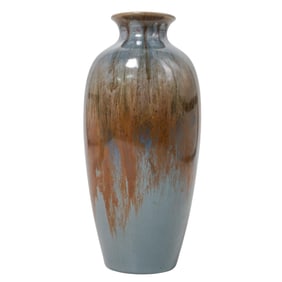 Rookwood Style Glazed Ceramic Vase, Signed