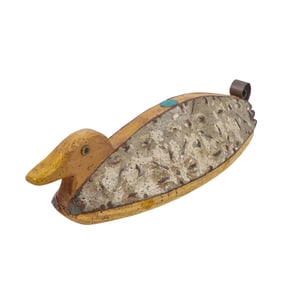 Dick Libby (American) Folk Art Duck Decoy, Signed