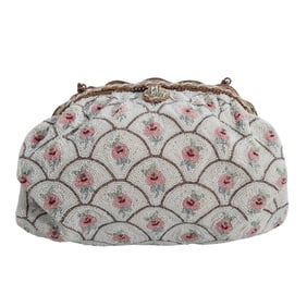 Michel Swiss Beaded Rose Purse