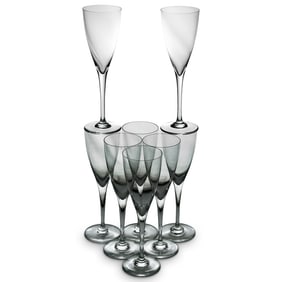 (8 pcs) Baccarat Crystal Claret Glasses