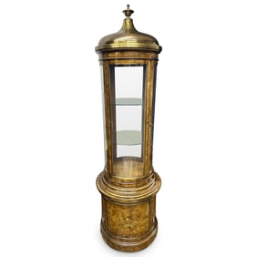 Baker Cylindrical Curio Display Cabinet