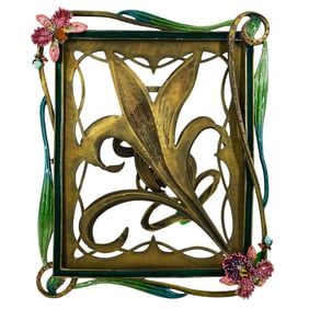 Jay Strongwater Enameled Bronze Picture Frame