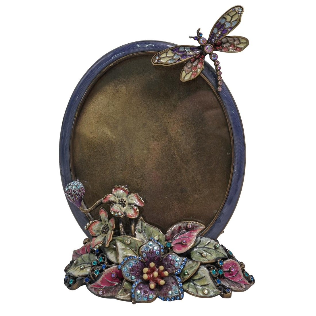 Jay Strongwater Jeweled 'Dragonfly' Oval Photo Frame (1 of 6)
