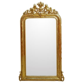 19th Century Louis Philippe Style Gold Leaf Mirror
