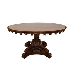 Richard Honquest Carved Wood Table
