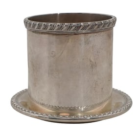 Vintage Cartier Sterling Silver Cigarette Cup & Ashtray