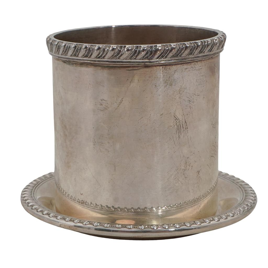 Vintage Cartier Sterling Silver Cigarette Cup & Ashtray (1 of 7)