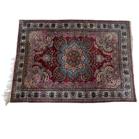 Persian Tabriz Wool And Silk Area Rug
