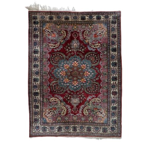 Persian Tabriz Wool And Silk Area Rug