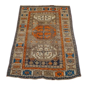 Handwoven Caucasian Tribal Rug