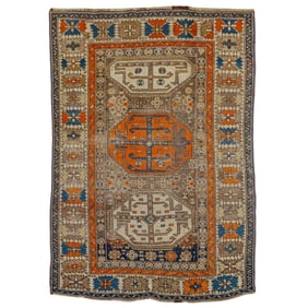 Handwoven Caucasian Tribal Rug
