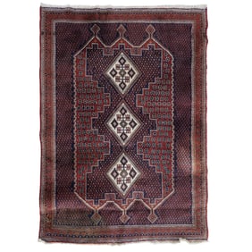 Iranian Hand Woven Wool Area Rug