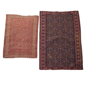 (2 pcs) Handwoven Wool Rugs