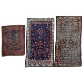 (3 pcs) Handwoven Wool Rugs