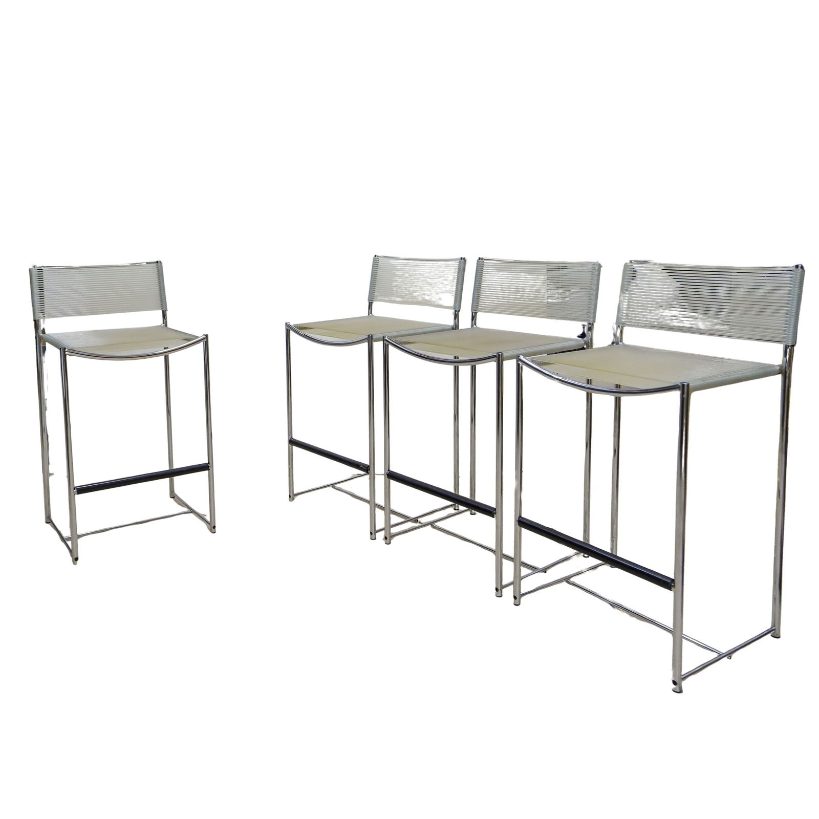 (4 Pc) Mid Century Giandomenico Belotti "Spaghetti" Modern Bar Stools (1 of 6)