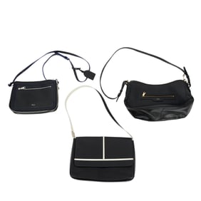 (3 pcs) Ralph Lauren Black Leather Purses