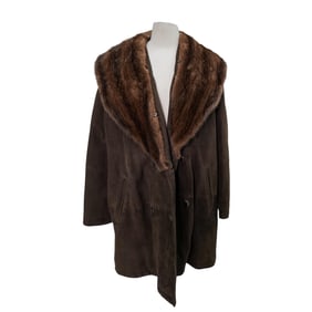 (2 Pc) Vintage Marina Rinaldi Winter Coats w/ Fur Trims